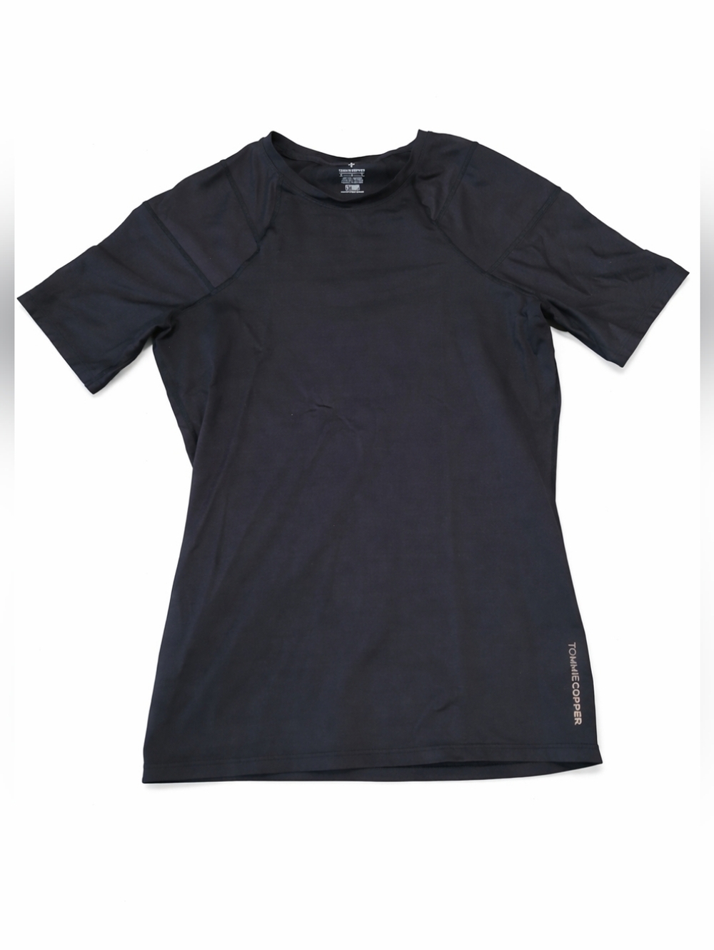 Tommie Copper & Zinc Infused Shirt Mens Large Black Lower Back Support Training